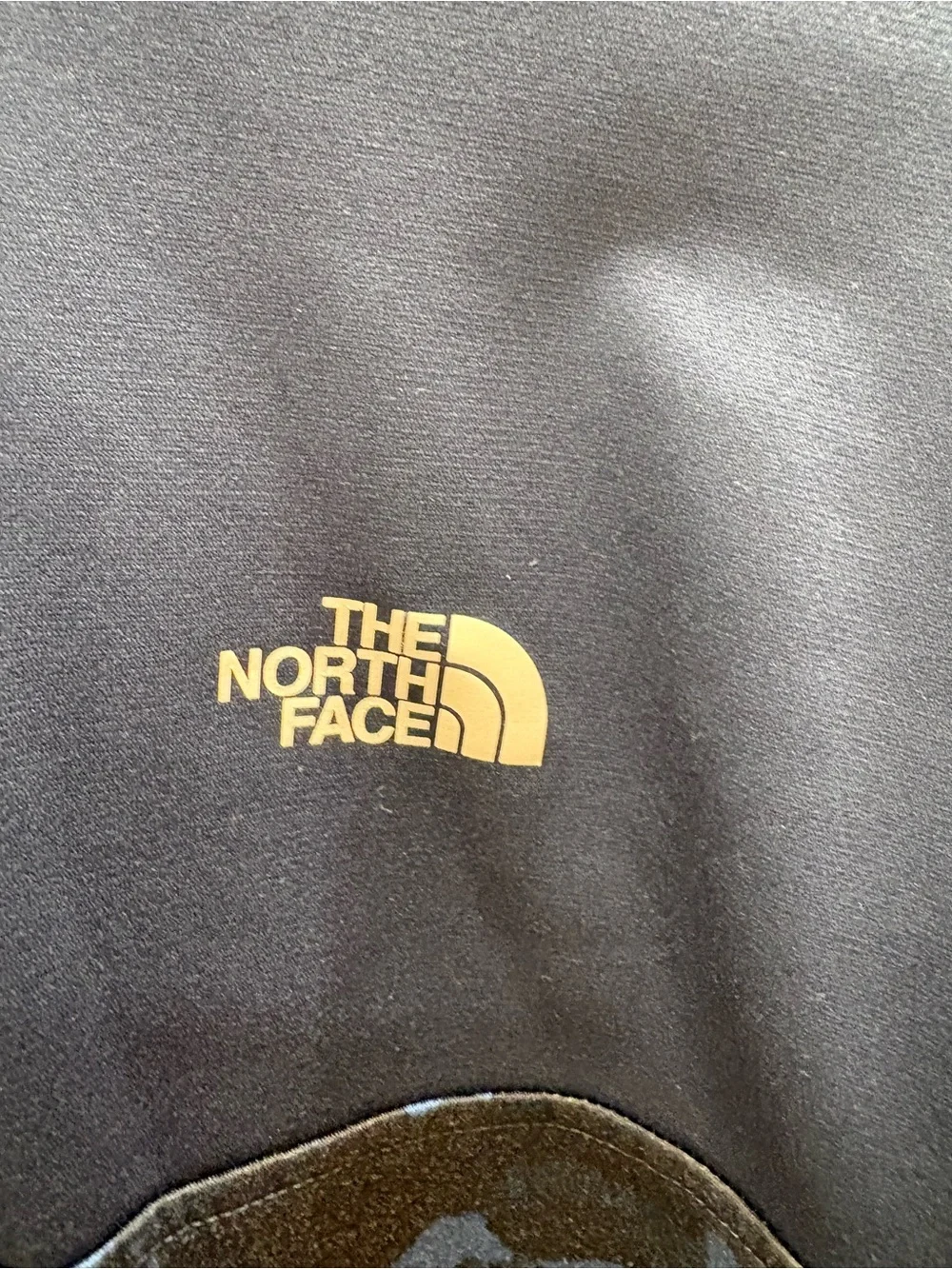 The North Face Blue Camo Quarter Zip Pullover Men’s XL